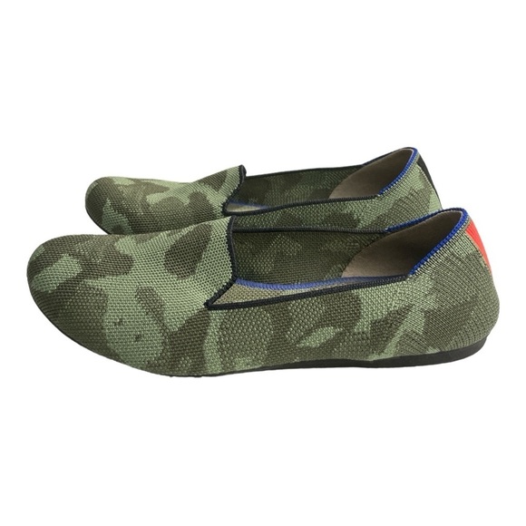 Rothy's Round Toe Knit Ballet Flats Slip On size 8 CAMOUFLAGE - Picture 1 of 14